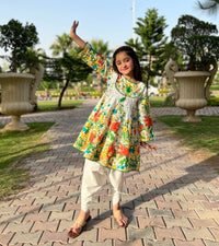 Printed kurti and pajama (SFKP-23-050)